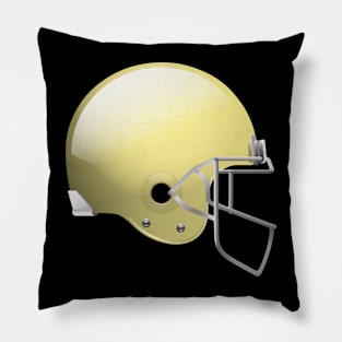 Original Football Helmet In Yellow Color Pillow