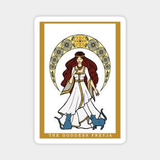 The Norse Goddess Freya Tarot Card Magnet