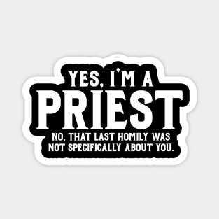 Funny Catholic Priest Magnet