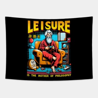 Leisure is the mother of Philosophy Tapestry