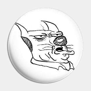 Cat Salt Face Pin