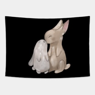 Cute Bunny Rabbit lover Valentines Day Gift for Her Tapestry