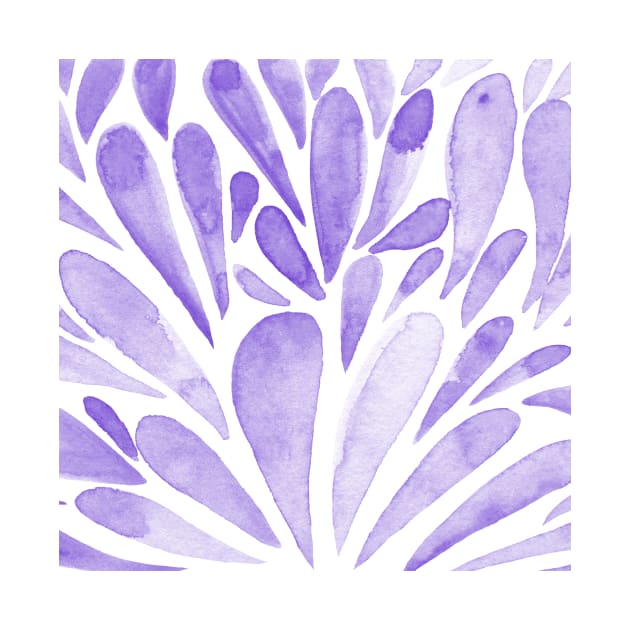 Watercolor artistic drops - lilac by wackapacka