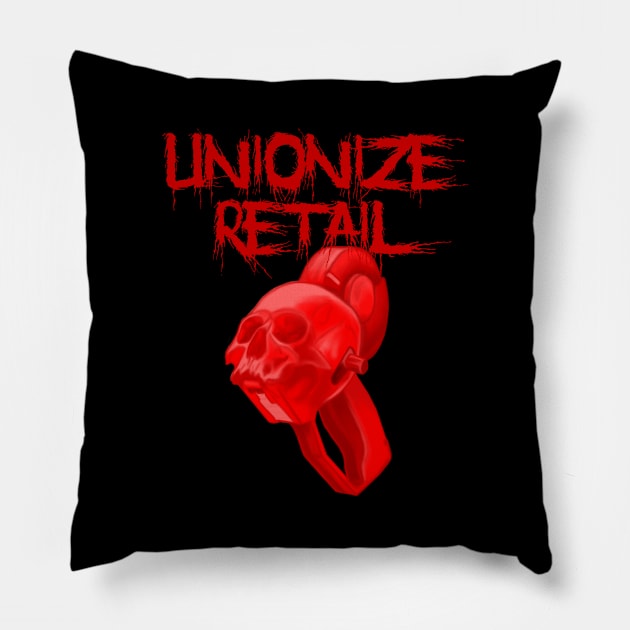 Unionize Retail Pillow by gigglelumps