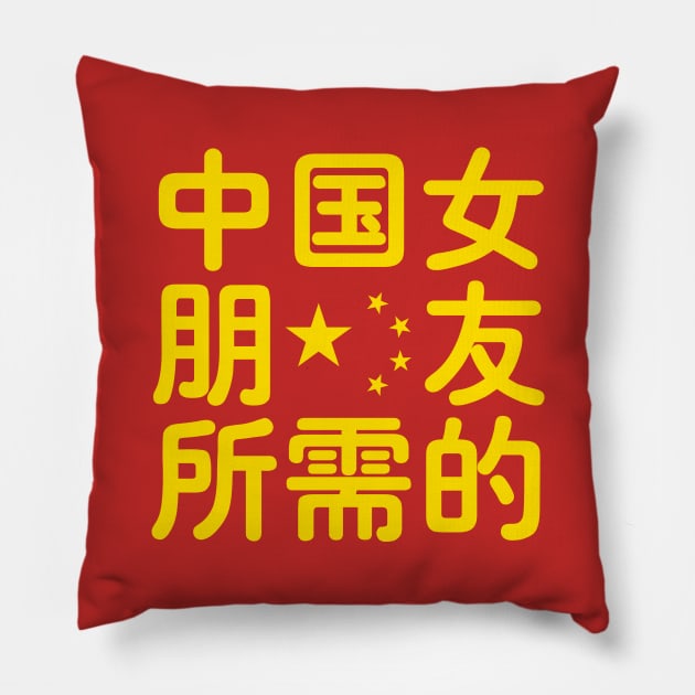 Looking for a Chinese Girlfriend Pillow by tinybiscuits