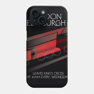 London to Edinburgh Locomotive poster Phone Case