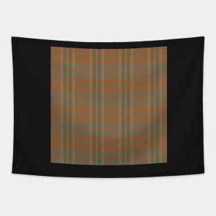 Light Academia Aesthetic Daviana 1 Hand Drawn Textured Plaid Pattern Tapestry