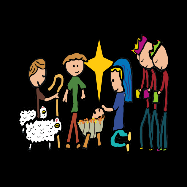 Xmas Nativity by Mark Ewbie