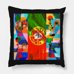 Galo de Barcelos, folk art Pillow