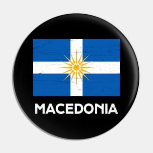 Macedonian Flag Pin