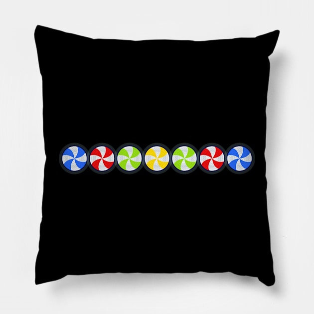 Classic Sox Pinwheel Pillow by ILLannoyed 