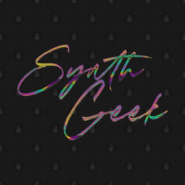 Synth Geek / 80s Style Typography Design by DankFutura