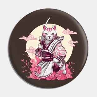 Samurai Cat Pin