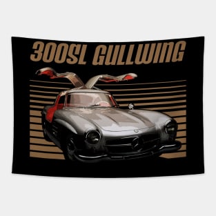 Mercedes 300SL Gullwing 1954 Awesome Automobile Tapestry