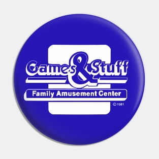 Games and Stuff, An Arcade Center Pin