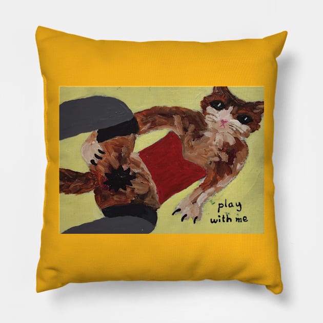 Play with me Pillow by WorldAroundEwe