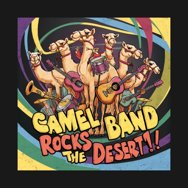 Camel Band Rocks the desert by EgyArtSotre