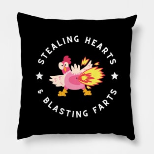 Stealing hearts & blasting farts Pillow