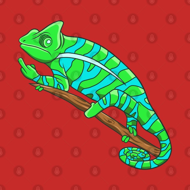 Fuck off chameleon by SmittyGFX