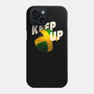 Football in colors from the jamaican flag Phone Case