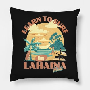 Learn to Surf in Lahaina Pillow