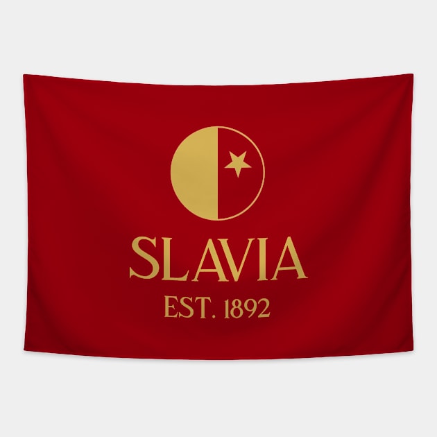 Slavia Praha Gold Tapestry by VRedBaller