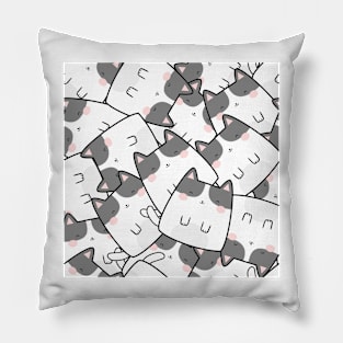 Kawaii Cute Cats Pattern Pillow