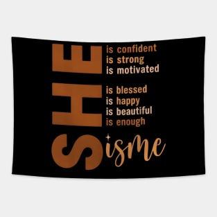 She is enough, She is Me Tapestry