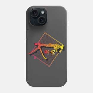 Colorful German MG-42 machine gun Phone Case