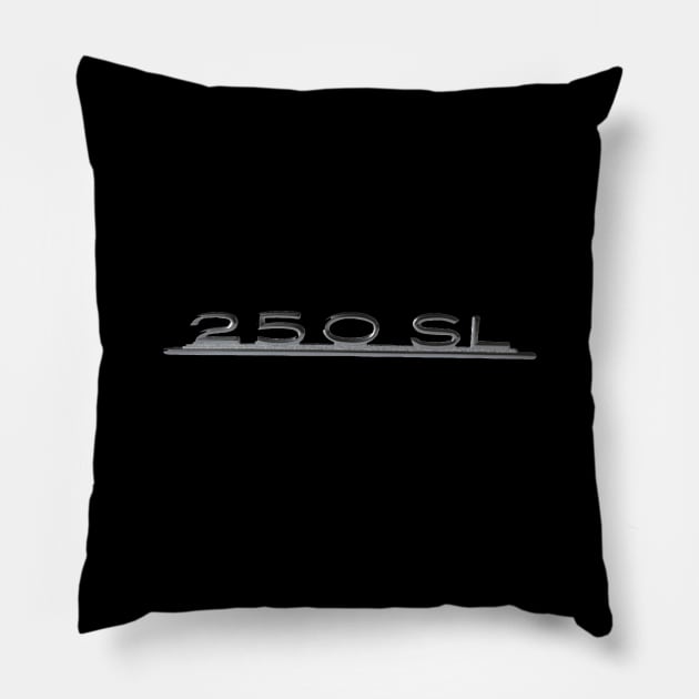 Mercedes-Benz 250SL W113 Emblem Pillow by PauHanaDesign