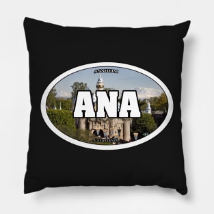 Anaheim Travel Sticker Pillow