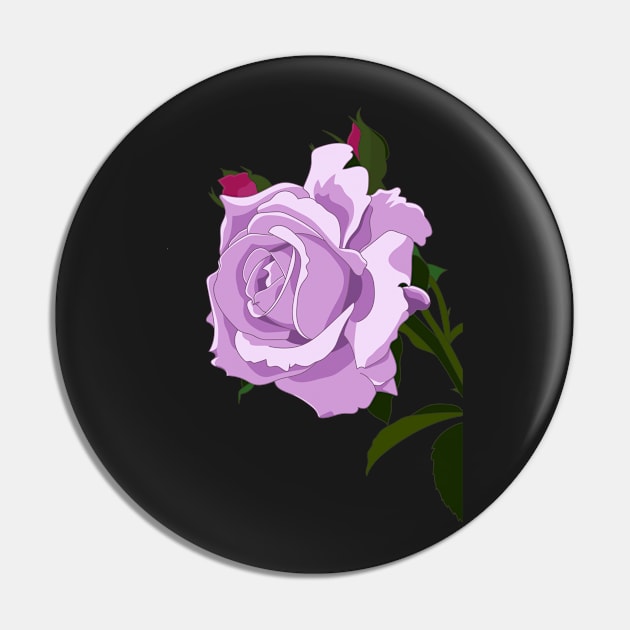 Purple Rose Pin by Jessimk