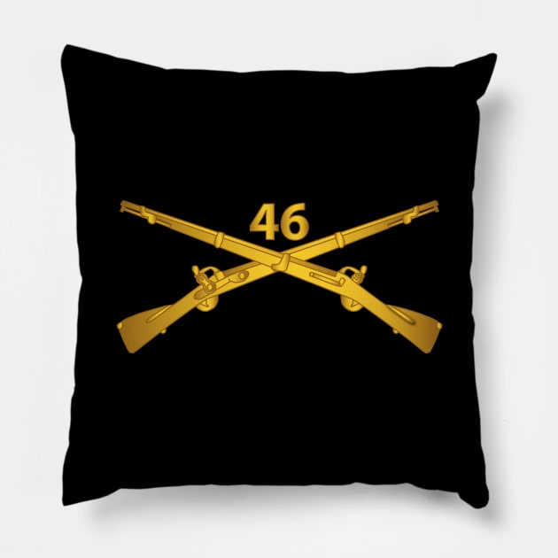 46th Infantry Regt  - Infantry Br Pillow by twix123844