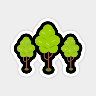 Cartoon Trees Delight Magnet