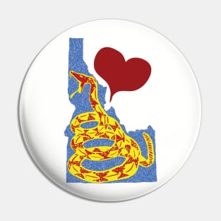 Love Idaho Gadsen Snake Pin