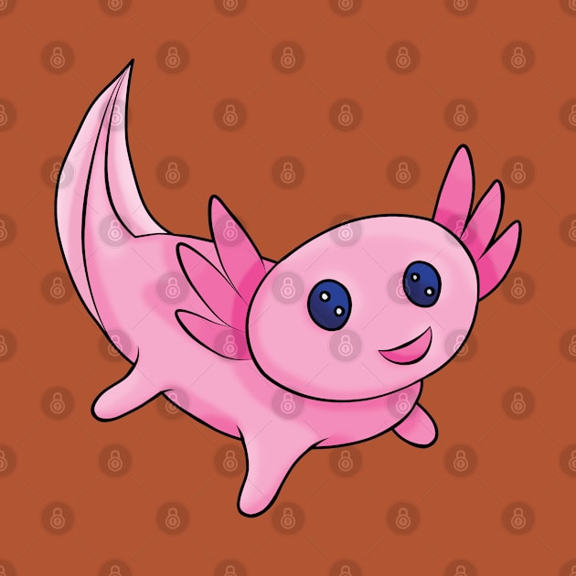 Cute Baby Axolotl by Kaiko's Kreations