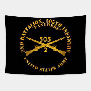 2nd Bn, 505th Infantry Regiment - PANTHERS - Branch X 300 Tapestry