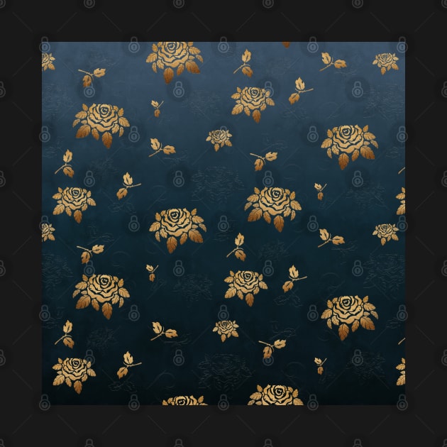 Golden Rose - Glitter Pattern by GosiaOwczarz