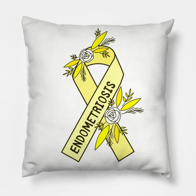 Endometriosis Awareness Pillow by Sloth Station