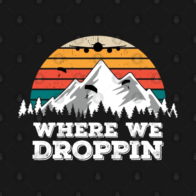 Where We Droppin, Retro Gift Idea for Video Game Players by Zen Cosmos Official