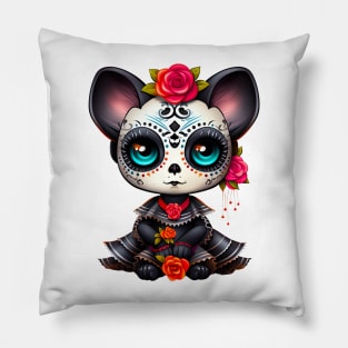 Dia de los Muertos Cat #1 Pillow