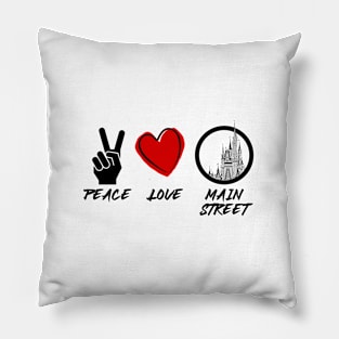 Peace Love Main Street Pillow
