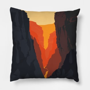 Cliffs of Sun and Shadow Pillow