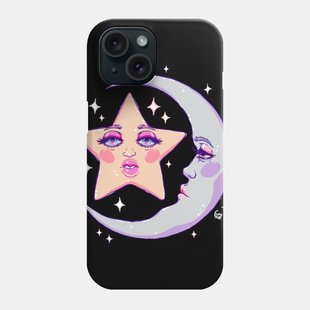 Miss Moon and Stars Phone Case by DajonAcevedo