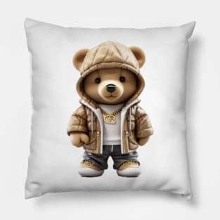 Hip-hop Teddy Bear Pillow