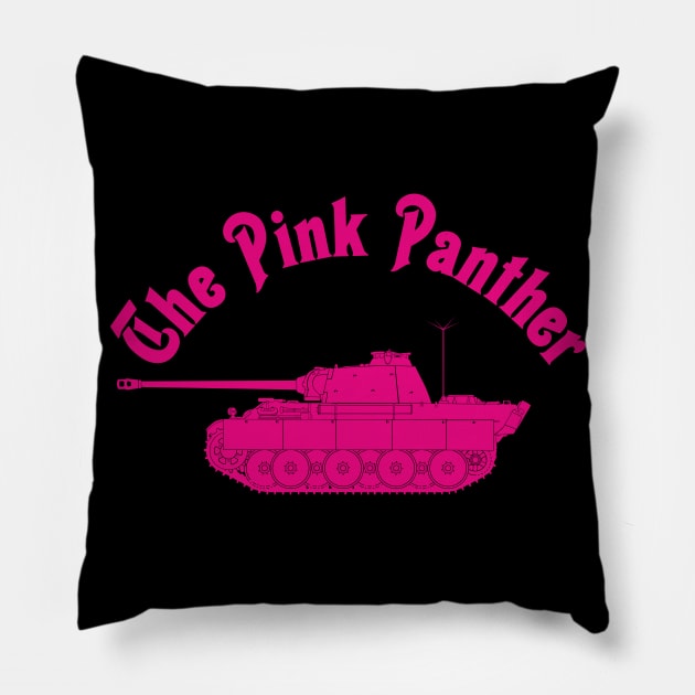 Pink Pz-V Panther Pillow by FAawRay
