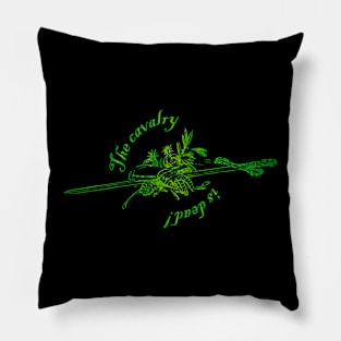 Cavalry (green) Pillow