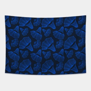 floral blue elegant flowers Tapestry