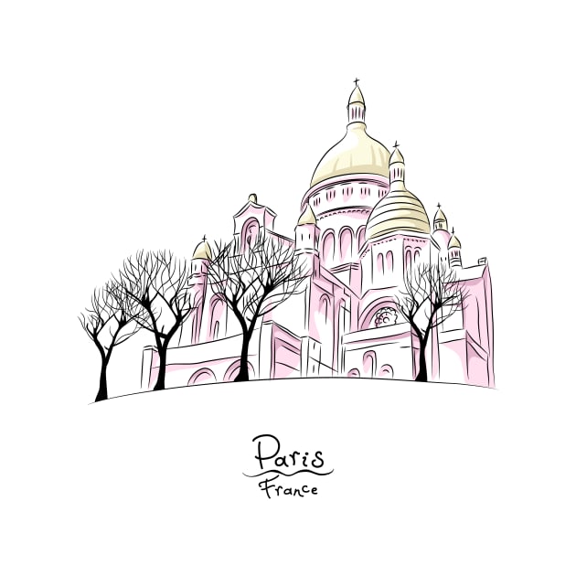 Sacre Coeur in Paris, France by kavalenkava