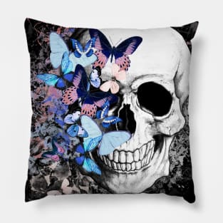 skull, cool skull, skull mask face Pillow